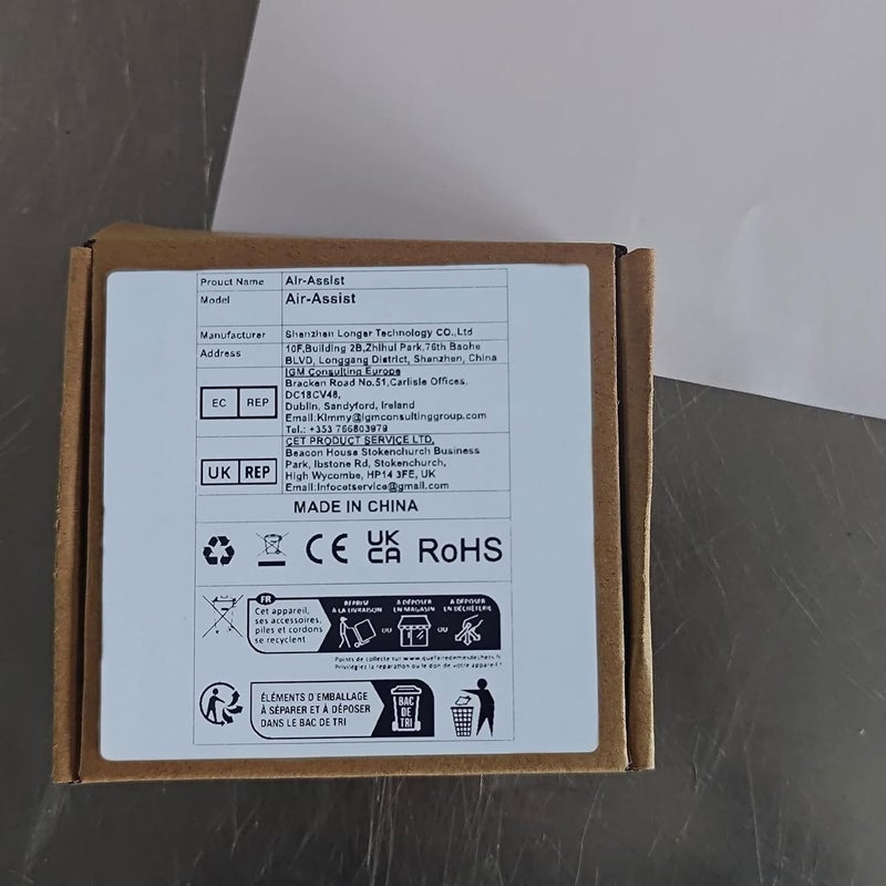 LONGER مجموعة مساعد الهواء لنقش الليزر مع مضخة هواء، زر تبديل محدث، لآلات نقش الليزر Ray5 10W/20W - Image 2